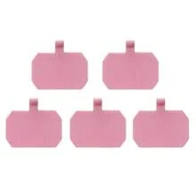 5pcs/Set Matte Transparent Card Phone Case Back Fixed Clips, Universal Phone Strap Tether Connector