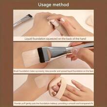 1/2pcs Multifunctional Makeup Brushes, For Foundation And Contour - Makeup Tools Suitable For All Skin Types