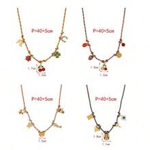1PC Simple And Fashionable Ocean Style Copper Shell Resin Sea Fish Star Shell Freshwater Pearl Thin Hand Rope Female Beach Vacation Seaside Travel Party Summer Daily Dating Wear, Summer Versatile Models Hand Rope Jewelry Gift For Sisters Mother Girlfriends