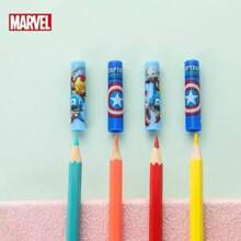 Marvel 4 - Pack Marvel Avengers Pencil Caps! Classic Character Designs With Vibrant Colors. Protect Pencils And Catch Eyes – Essential For Study And Work. A Must - Have For Marvel Fans To Show Personalized And Spark Creative Passion! Back To School