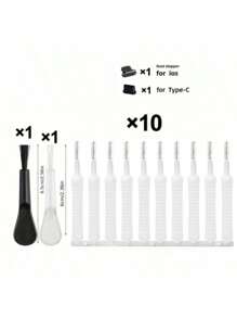37pcs Cleaning Kit For Cell Phone Charging Port, Computer Keyboard And Shower Head, Pipe Unblocker, Gap Cleaner, Mini Brush, Keyboard Brush,Etc.,Kitchen,Bathroom,Home,Household Suppliers (Multiple Specifications)