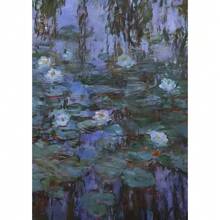 1 pièce Affiche murale d'art moderne de Claude Monet avec des fleurs sauvages. Impression pour la décoration de la maison, de la chambre à coucher, du bar. Cadeau décoratif optionnel avec cadre.