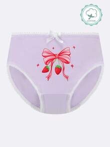 5pcs Cotton Cute Print Breathable Panties For Teenage Girls - Multicolor - View 6