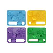 1 pieza Juguete antiestrés de estilo deslizante con impresión 3D, juguete de descompresión con empuje infinito, juguete girador de manos, cubo de rompecabezas, almohadilla multifuncional antiestrés