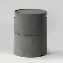 Steel Propane Tank Cover Round Tank Holder Hide-Away Side Table Back To School - Multicolor - View 1