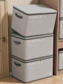 1 Waterproof 50L/80L150L Large-Capacity Gray Lockable, And Odor-Free Large-Capacity Storage Box Can Store Clothes, Toys, Snacks, Etc. It Is A Must-Have Seasonal Storage Box For Families - Multicolor - View 11