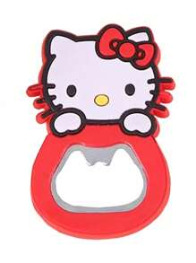 Sanrio 1Pc Hello Kittys Mymelody Cute Cartoon Silicone Wine Opener Pink Girly Heart Beer Bottle Opener(Some Parts May Be Random)