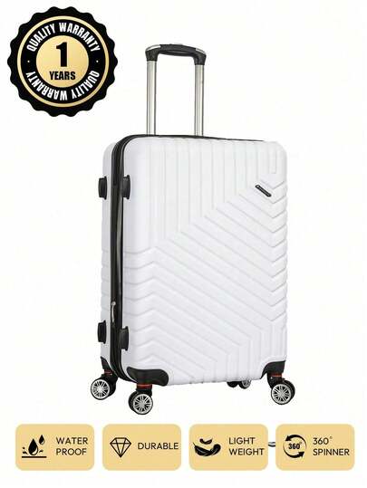 20-Inch Suitcase Carry-On Luggage, ABS Material, Expandable Design, Large Capacity, Multi-Color Options, Quality Assured, Waterproof, Scratch-Resistant, Silent Wheels, Password Lock, 1-Year Warranty, Suitable For Budget Airlines