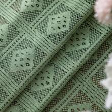 1pc Boho Style Sheer Curtain Panel With Vintage Garden Lace Pattern, Rod Pocket Hanging, Breathable Translucent Fabric, Suitable For Bedroom, Living Room, Office - Machine Washable, Transparent, Room Divider