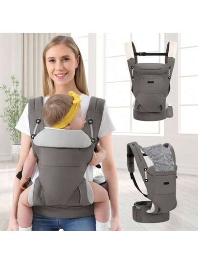Multi-Functional Baby Carrier, Newborn Waist Stool, With Adjustable Belt And Breathable Mesh Design, Multi-Functional Pockets For Easy Storage, Ergonomic Design, Easy And Effortless, Portable And Easy To Store, Easy To Travel, Baby Needs, Free Your Hands, Summer Models
