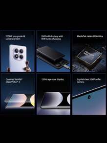 Xiaomi Redmi Note 14 Pro Smartphone Global Version Helio G100-Ultra 6.67" AMOLED Display 120Hz Refresh Rate 200MP Main Camera 32MP Front Camera 5500mAh (Typ) 45W Turbo Charging AI Face Unlock