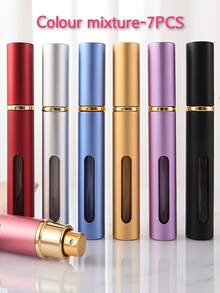 7/5/3pcs 0.34oz/10ml&0.17oz/5ml Ultra-Fine Spray Long Tube Perfume Refillable Atomizer Bottle, Portable Travel Pressurized Spray Bottle For Women's Hydrating Cosmetics, Essential Item For Men's Holiday Camping, Outdoor Travel And Festivals. - Multicolor - View 15