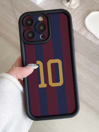 1 件黑色条纹数字图案全保护防震 TPU 相机盖黑色手机壳兼容 Apple 11 Pro Max/12 Pro Max/13 Pro Max/14 Pro Max/15 Pro Max/ 16 Plus/ 16 Pro Max、Galaxy A55/Galaxy A15/Galaxy S24 Ultra/Redmi、OPPO/Realme、VIVO、Infinix、Honor、MOTO、One Plus 防水防摔防刮