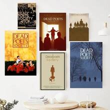 1pc Movie Dead Poets Society Poster Paintings On The Wall Picture For Living Room Interior Painting Room Decoration Optional Frame ,Wall Art With Frame - Multicolor - View 1