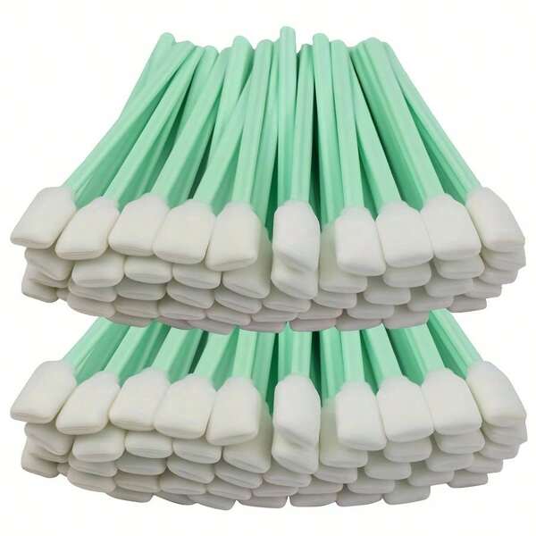 Toallitas de limpieza de precisión - 25/50 piezas con puntas de fibra de poliéster sin pelusas con mango de plástico - Para impresoras, óptica, cámaras, manualidades y detalles de automóviles