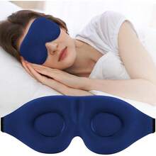 ZGGCD Sleep Mask For Side Sleeper, Light Blocking Sleeping Eye Mask For Women Men, 3D Contoured Cup Night Blindfold, Luxury Eye Cover Eyeshade With Adjustable Strap For Travel, Nap, Purple - 藍色 - 查看 3