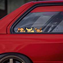 pokemon Pokemon Pikachu Stickers - 6 Fun Designs For Cars Motorcycles Backpacks And Car Window Decals Perfect For Fans Vehicle Decoration And Adding A Playful Touch To Your Style