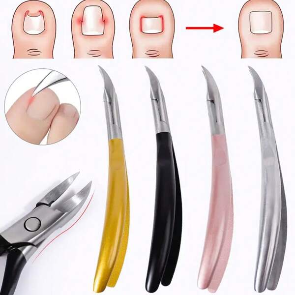 1pc Professional Stainless Steel Nail Clipper & Callus Remover - Precision Ingrown Toenail Cutter, Odorless Foot Care Tool, Callus Nipper