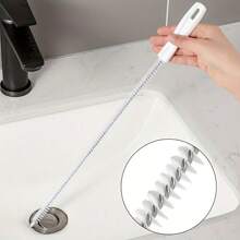 Flexible Drain Cleaner Brush, Hair Catcher For Sink Drain, Manual Drain Unclogging Tool, Suitable For Bathroom And Kitchen Sinks, Home Plumbing Cleaning Supplies