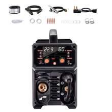 Pro MIG Welder, 250A Pluse Mig Welding Machine, 5-In-1 Synergic Welder Machine MIG Pluse/Gas MIG/Flux Core MIG/Stick/Lift TIG, 110V/220V Dual Voltage Aluminum Mig Welder With LCD Screen Display - US A Type Plug(110-127V) - View 8
