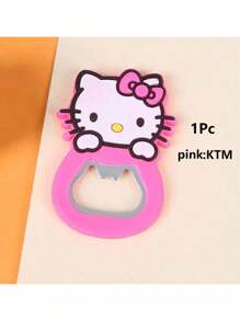 Sanrio 1Pc Hello Kittys Mymelody Cute Cartoon Silicone Wine Opener Pink Girly Heart Beer Bottle Opener(Some Parts May Be Random)
