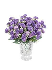 1/3 pièces Hortensia artificiel, bouquet de œillet en soie, chrysanthème à bulbe artificiel, décoration d'automne, vase de mariage, décoration de maison, salle à manger et chambre à coucher, accessoires de fête d'anniversaire, décoration de jardin extérieur, Saint-Valentin, cadeau