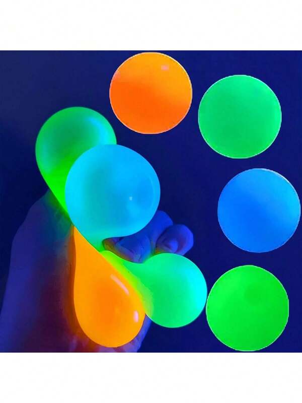 1/3/5/8/12 piezas Bolas que brillan en la oscuridad para el techo, bolas brillantes, bolas adhesivas para pared a granel, bolas brillantes adhesivas, bolas sensoriales, bolas de sueño, juguetes antiestrés para manualidades DIY - regalos perfectos para fiestas y cumpleaños