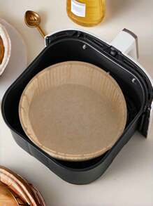 50pcs Paper Baking Cake Baking Pan, Round Disposable Egg Tart Pan, Suitable For Cakes, Egg Tarts, Bread, Muffins, Snacks, Fruits For Family Restaurant DIY, Party, Graduation Season, Birthday, Wedding