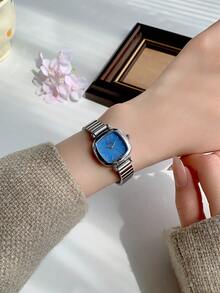 1 pièce Montre à quartz pour femme de style vintage français avec bracelet en bambou doré, petit cadran. Montre élégante et délicate, de taille compacte, convenant pour un port quotidien, des événements formels et comme accessoire décoratif pour le poignet - Taille Unique - Voir 4
