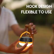 [Super Bright Camping Light]5 Brightness Levels Type-C Fast Charging + Extra-Long Runtime ▎Magnetic + Hook Dual Mode Must-Have For Outdoor Night Fishing