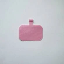 5pcs/Set Matte Transparent Card Phone Case Back Fixed Clips, Universal Phone Strap Tether Connector