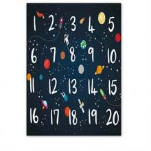1 Pc Optional Frame Posters Wall Arts Planet Rocket Number Alphabet Nursery Wall Art Canvas Painting Nordic Poster And Print Wall Pictures Kids Room Decor ,Wall Art With Frame