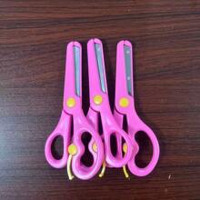 1pc/2pcs/3pcs Safety Scissors, Plastic Scissors For Students Handicrafts, Cutting Shears, Plastic Wrapped Small Scissors For Beginners, DIY Art Tools, Children Students Office Scissors,Back To School