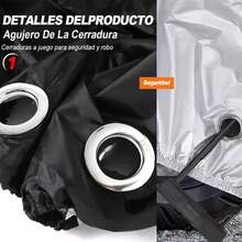 Protective Cover 245*105*125cm Waterproof Motorcycle Cover UV/Rain Protection Color Motorcycle Covers - Black Silver - View 4