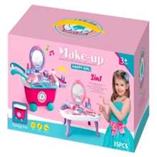 Súper Tocador 2 En 1 Niña Con Luz, Espejo Y Kit De Belleza - Multicolor - Ver 5