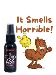 1pc Stink Fart Spray April Fool's Day Prank Liquid Toy Spoof Smell Entertainment Poop Bomb Smell Halloween Pick Up Party Supplies Stinky Fart Spray & Poop Bomb For Maximum Laughs!