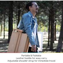 MEEDEN French Style Large Sketchbox Easel Foldable Portable Beech Wood Art Easel Field Easel With Drawer Palette For Profionals Artists Hobbyist Painting On The Go Hold Canvas Art Up To 34 - Natural - View 7