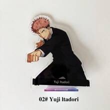 1pc/Set Anime Acrylic Stand, Jujutsu Kaisen Gojo Satoru Decorative Figure, Itadori Yuji Desk Display, Room Decor, Bedroom Decor, Holiday Gift School Supplies,Back To School