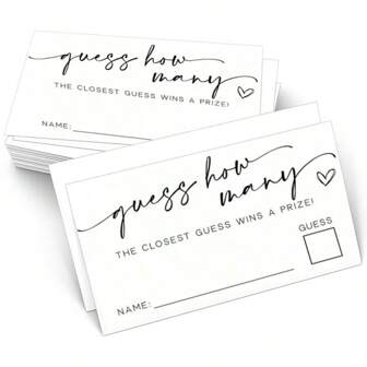 100/50/30 PCS How Many Game Cards Shower Games Bridal Shower Birthday Game,Minimalist Bridal Shower Game,Wedding Shower Games,Bachelorette Party Night,Bridal Shower Games Ideas