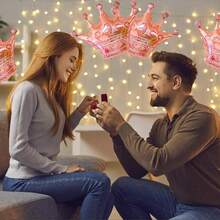 15 sztuk Mini Złotych Balonów Foliowych Korona, Nadaje Się Na Urodziny, Rocznicę, Zaręczyny, Wieczór Kawalerski, Ukończenie Szkoły, Spotkania Przyjaciół, Dekoracje Wewnętrzne i Zewnętrzne