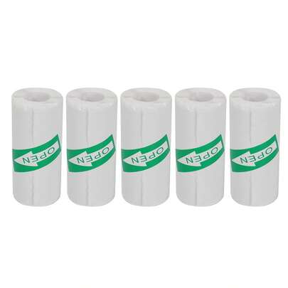 5 Rollen weißes Klebe-Druckerpapier für Mini-Drucker