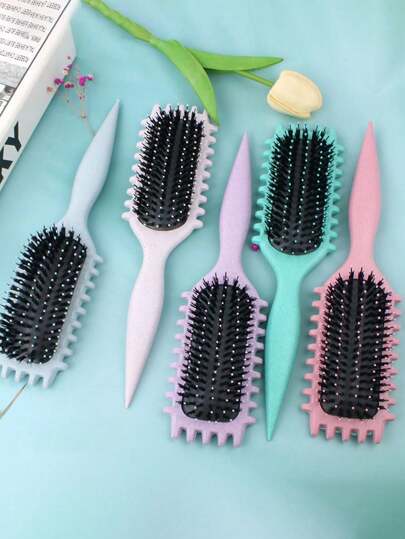 New Upgrade Curl Defining Brush, Curly Hair Brush With And Special Design, Curl Define Styling Brush Especially For Curly Hair, Shaping And Defining Curls For Women Men To Reduce Pulling And Curl Separation.Designed By Candybrush