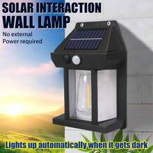 1PC Solar Outdoor Wall Light Security Light With Motion Sensor 3 Modes Decorative Wall Lights Suitable For Courtyards