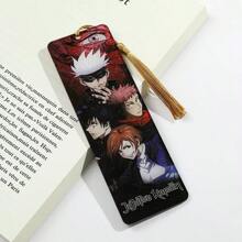 Jujutsu Kaisen 1pc Jujutsu Kaisen Tassel Bookmark, GOJO SATORU Bookmark, Anime Acrylic Bookmarks, Student Stationery,School Supplies,Back To School