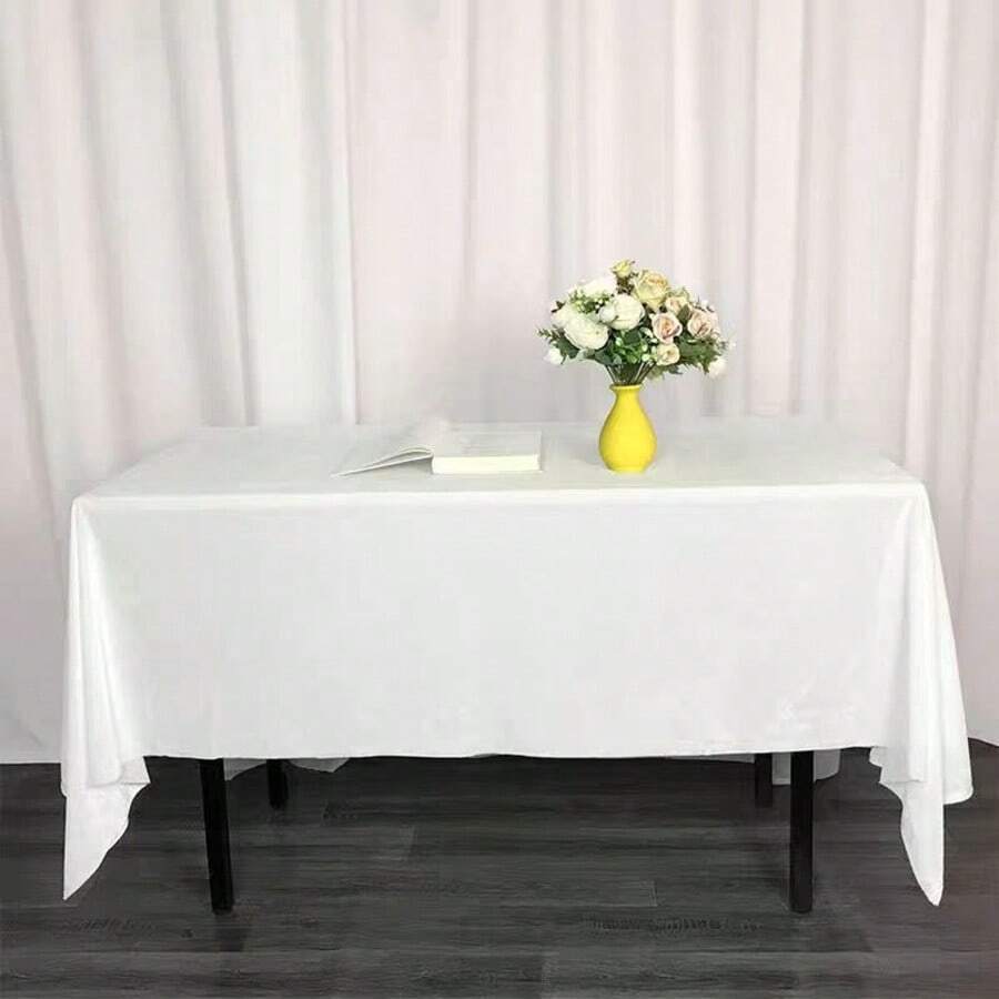 1/5/10pcs Disposable Rectangular Tablecloth, Suitable For Parties, Weddings, Family Gatherings And Multi-Functional