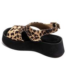 Sandalias de plataforma de novia estilo arrière croisé – Confort et allure moderne - LEOPARDO - Ver 3