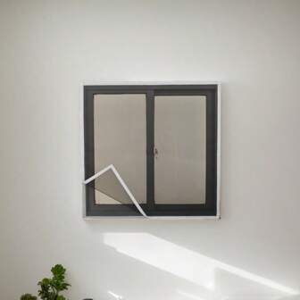 1PC Mosquito Screen, Anti Mosquito Screen, All Seasons, Living Room, Bedroom, Kitchen, Self-Adhesive Reusable Mosquito Net, Elegant And Simple Design, Tightly Woven, Ventilated, Washable, Household Self-Adhesive Non Porous Sand Window, Fine Mesh Anti Mosquito And Fly, Easy To Install And Remove,