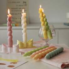 1 Stück Twist Spiralkerze, farbige geruchlose duftende Kerze im Geschenkkarton, 1 Stück spiralförmige farbige Kerze für Zuhause, Geburtstag, Party, Hochzeitsdekoration