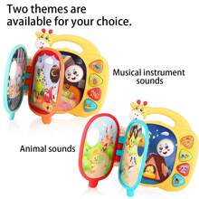 Libro animado educativo de música y animales para educación temprana, juguetes educativos para bebés que estimulan la audición y la visión, regalos de cumpleaños perfectos