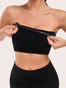 Sujetador sin tirantes para mujer antiarrugas y antideslizante, sujetador sin tirantes sin costuras (incluye tirantes para el hombro de regalo)